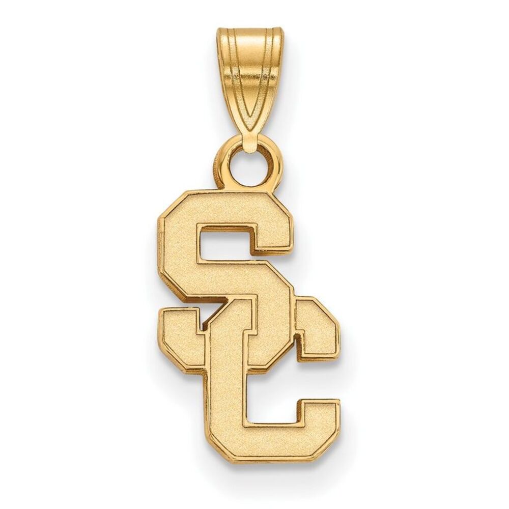 14K Yellow Gold Plated S.S. U. of Southern California Small Pendant